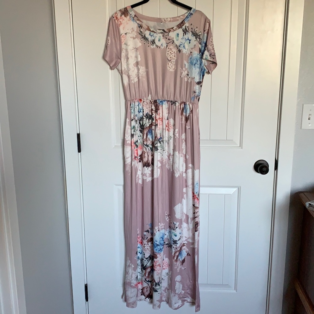 Dusty Pink Maxi Dress